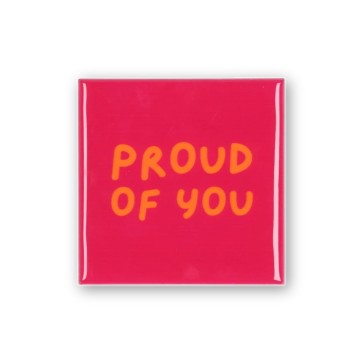 Декоративна плочка 'Proud' розова 10x10 см
