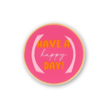 Кръгла чиния 'Have a Happy Day!' 18 см