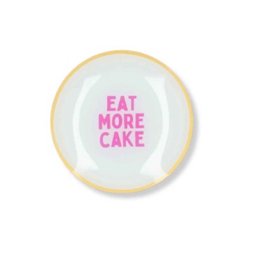 Кръгла чиния 'Eat More Cake' 18 см