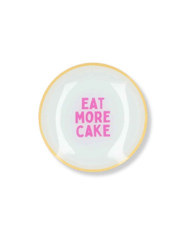 Кръгла чиния 'Eat More Cake' 18 см