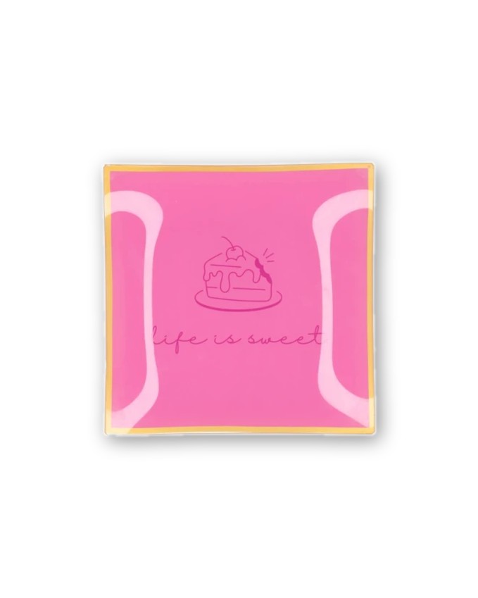 Квадратна чиния 'Life is Sweet' 18 см