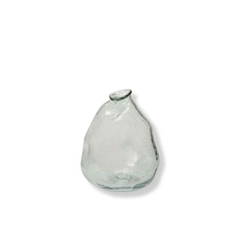Ваза Киара, стъкло натурален цвят, 20 cm